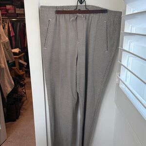 H&M Men's Checkered Dress/Jogger Pants - Black and White